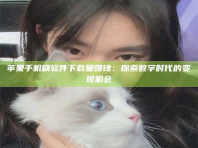 博尔塔拉苹果手机刷软件下载量赚钱：探索数字时代的变现机会